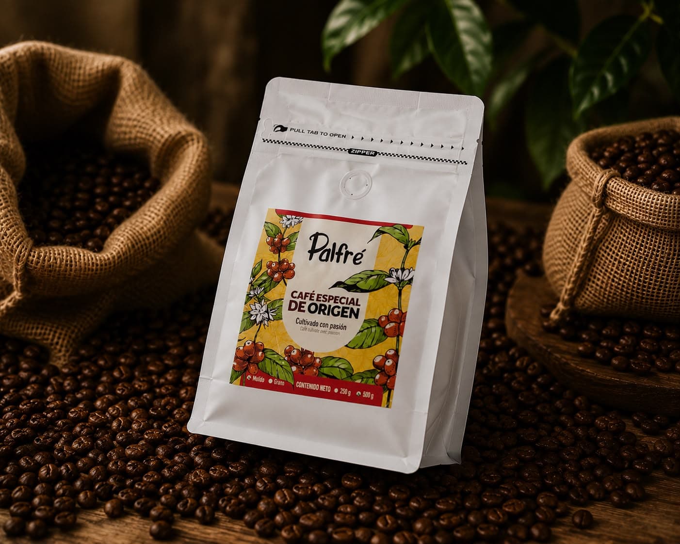 Café tostado y molido 250g